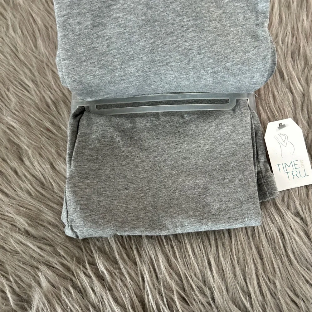 Time And Tru Maternity Ankle Leggings Womens Size XL Gray Stretchy Pants‎ - Picture 3 of 5